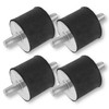 4 x Rubber Buffer Anti-Vibration Damper Silent Block Machine Feet