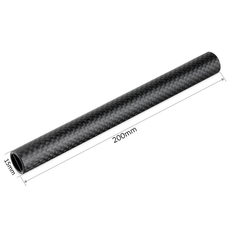NICEYRIG Camera Carbon Rod 8 Inch (2 Pieces) Carbon Rod