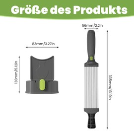 ACESOME Meat Slicer, ABS + Stainless Steels Meat Slicer Manual Cutting Machine Kitchen Double Handle Adjustable Meat Cutter 2/4 mm Thick (Grey)