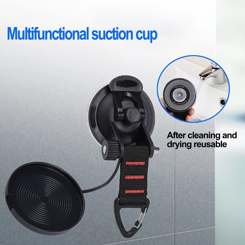 Suction Cup Camping Set - 4 Pieces Suction Cup Hooks