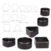 10 Piece Leather Cutting Dies Set Carbon Steel Multiple Shapes