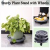 Rolling Plant Stand with Wheels 5 Pack 14 Inch Plant