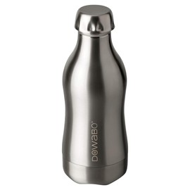 Dowabo Pure Steel Collection Drinking Bottle - Carbonated Insulated Flask Made of Stainless Steel - 12H Hot and 24H Cold - 350 ml