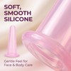 6 Pcs Pink Facial Cupping Therapy Set Anti Cellulite Silicone