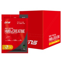 DNS ホエイプロテイン HMB&クレアチン(HC) エナジードリンク風味 35g×10袋 国内製造 瞬発力 HMB クレアチン 水で飲める 筋トレ 個包装 お試し