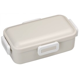 Skater PFLB6AG-A Antibacterial Fluffy Lunch Box with Dome-Shaped Lid, 18.9 fl oz (530 ml), Dull Gray, Made in Japan
