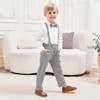 ALINTU - Conjunto de ropa de vestir con botones y