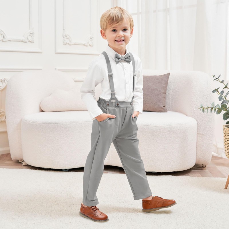 ALINTU - Conjunto de ropa de vestir con botones y