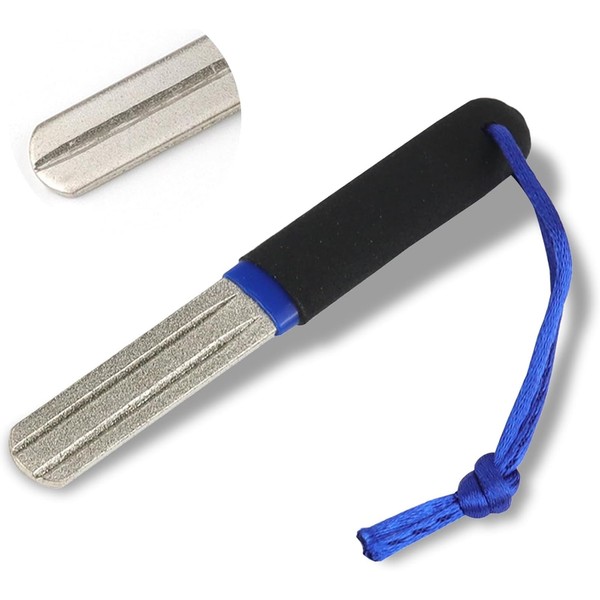 Precision V-Groove Dart Sharpener,Diamond Grinding File,Slim Double Sided Diamond Grinding