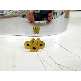 S&S Cycle 3 BRASS S&S Tear Drop Air Cleaner Cover Screws SUPER E SUPER G SUPER B 50-0094