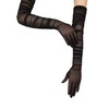 QRBTSCL Women's Stretchy Super Long Tulle Gloves Ruched Opera Mush