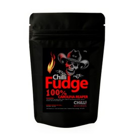Carolina Reaper Chilli Fudge 100g Made with the hottest chilli in the world 2% Reaper Powder