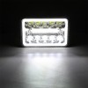 BRICOLOGHT 4Pcs 4X6" LED Headlights Hi/Lo DRL For Freightliner Classic