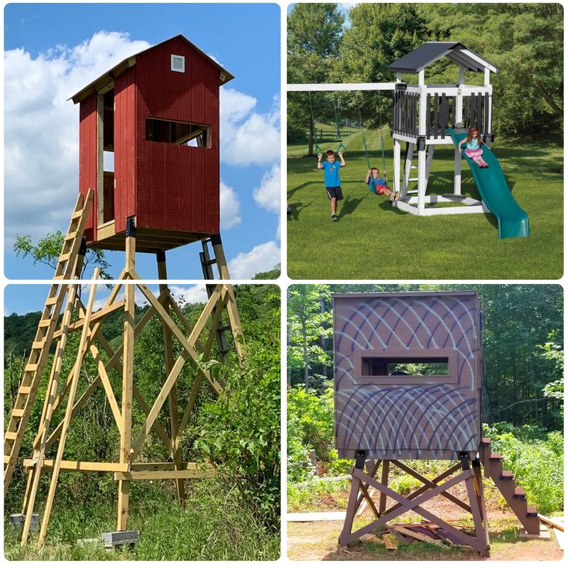 TFMUZERT Elevator Bracket, Deer Stand Brackets 4x4, Deer Blind Bracket