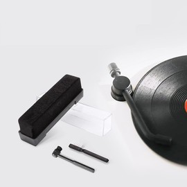 Mugast Record Brush Cepillo Limpiador para Discos de Vinilo Antiestático para Reproductores de Discos de Vinilo Sustancias Inocuas para el Medio Ambiente No Tóxicas Sin Daños para el Registro