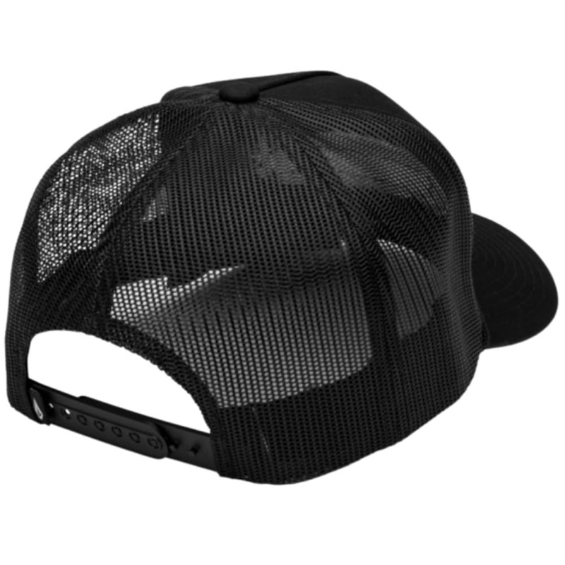 Volcom Men's Cheese Mesh Trucker Hat, Black Road