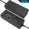 Facmogu 24V 6A Power Adapter AC 100-220V to DC 144W