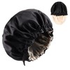 Wzenclave Large Satin Bonnet Silk for Sleeping Hair Bonnet Double