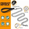 Heavy Duty Metal Dog Leash, 180cm Chew Proof Pet Leash