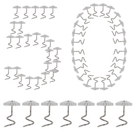 Dzxin Clear Heads Twist Pins, 50 PCS pholstery Pins with Storage Box for Bed Skirt, Sofa Covers, Slipcovers and Bedskirts