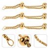Sewroro 3pcs Adjustable Bracelet Slider Extender Chains Stainless Steel Bracelet