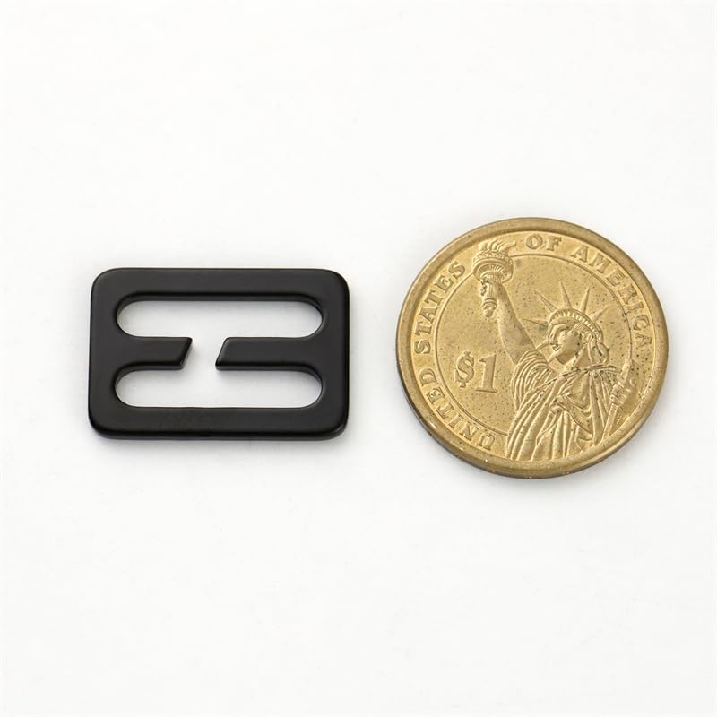 TANJUN 2PCS Metal Buckle Webbing Belt Slide Buckle Hardware Webbing