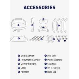 SMART JERRY - Garage Shop Stools, Counter Height Bar Stools, Swivel Barstools Height Adjustable, Work Bench Stool with Back, Kitchen Bar Height Chairs, Black (330lb Weight Capacity)