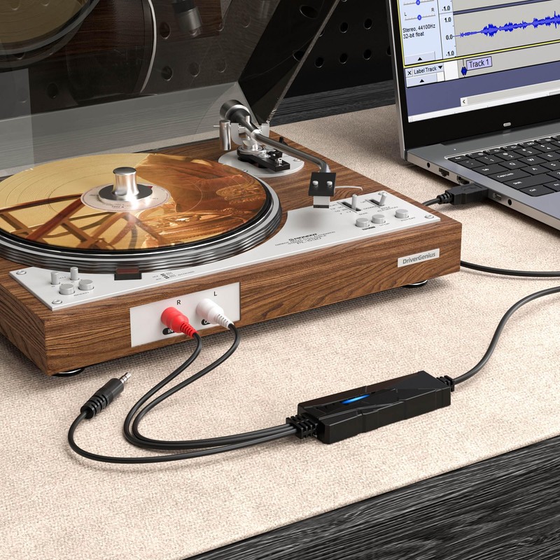 VTOP USB Audio Capture Card, Audio Grabber Recorder Device -
