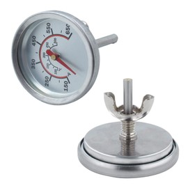 MENSI Dia - Medidor de temperatura de parrilla de 2.7 pulgadas para parrillas Char-Broil, acero inoxidable de 150 a 800 °F, termómetro de cocina para barbacoa, ahumador, 2 paquetes