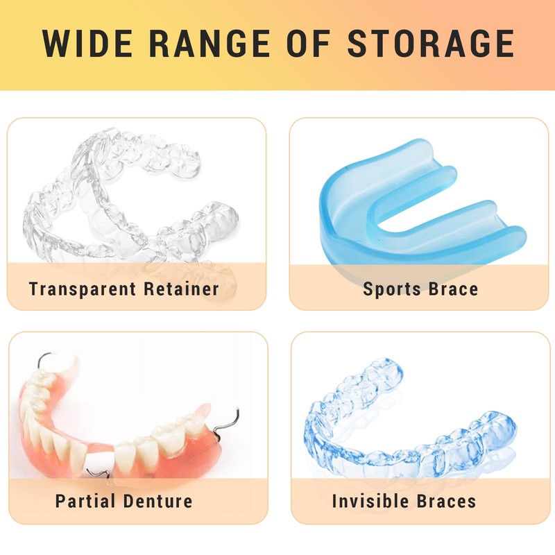 Thoquene Dental denture box, denture box, denture box (white)