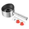uxcell Single Lever Faucet Handle for 35mm Cartridge, Stainless Steel