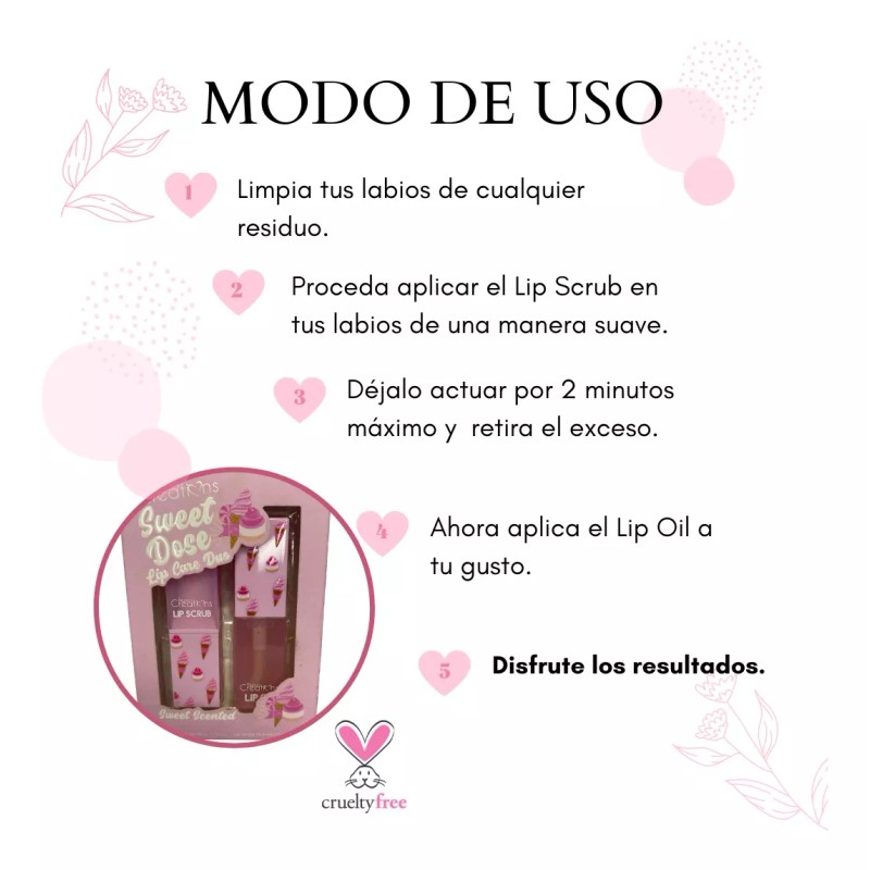 Beauty Creations Aceite Y Exfoliante Para Labios Aroma Helado Bc