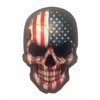 4x3 Inch Reflective America Death Skull USA Flag Decal