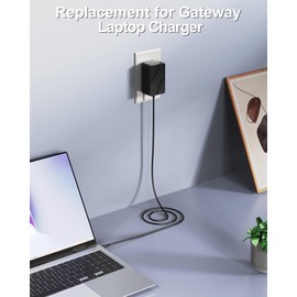 12V2A Replacement for Gateway Laptop Charger Compatible with GWTC116-2 GWTN156-11 GWTN116-1 GWNC21524 GWTC116-1 GWTN116-3 GWTN141-1 GWTN141-5 EVOO EV-C-116-5 EV-C-116-6 N11SP3 Laptop Power Supply