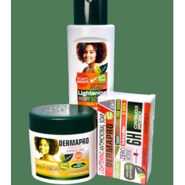 Dermapro Body Lotion 500mL + Soap  200g + Cream Jar 260g