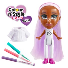 Goliath Colour'N'Style Friends Purple Creates Infinity Looks. Personalise and Creative Leisure Doll Age 3+