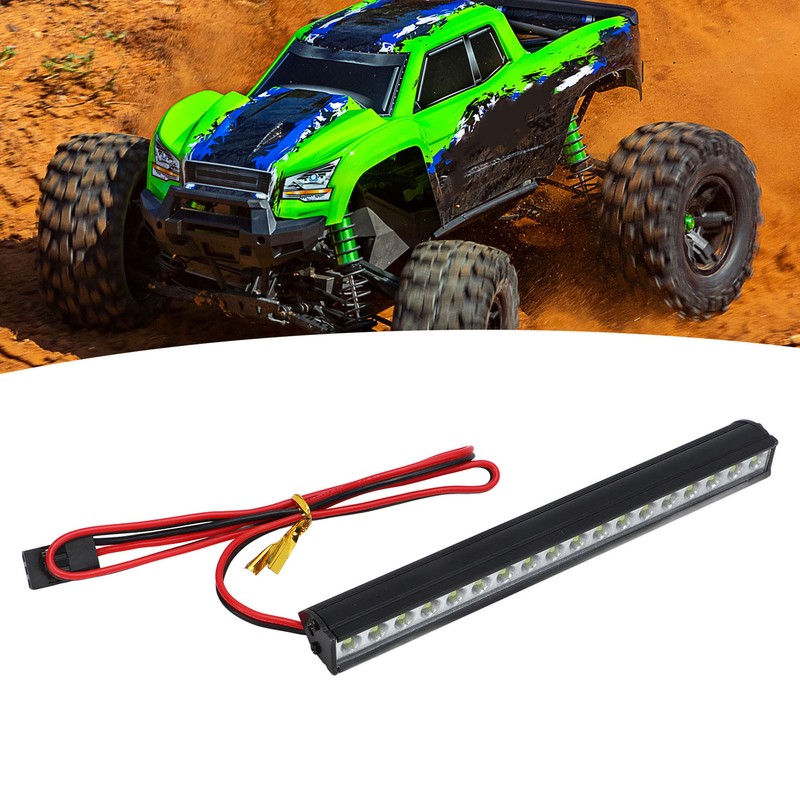 RC Car Roof Lamp 18 LEDs White Light Universal Aluminium
