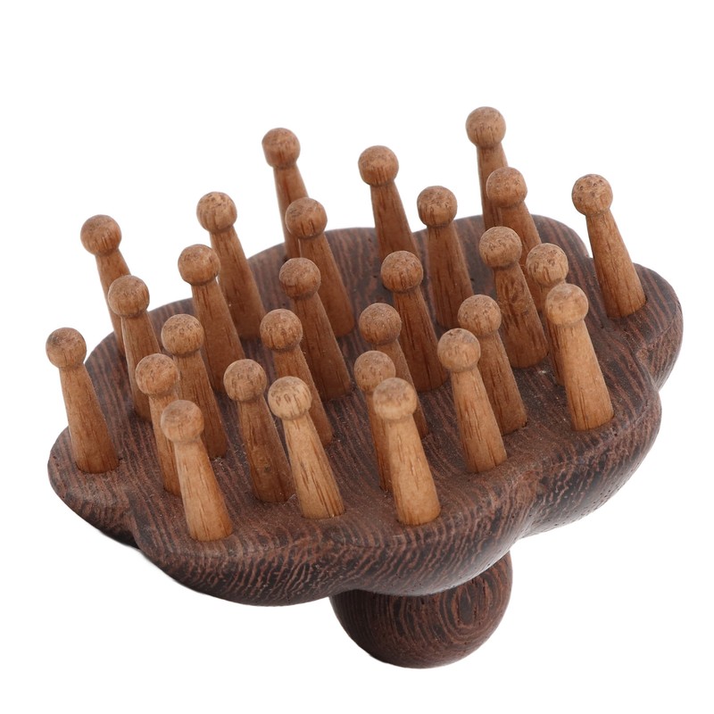 Wood Massage Comb Sandalwood Scraping Scalp Massage Comb Massager Tool