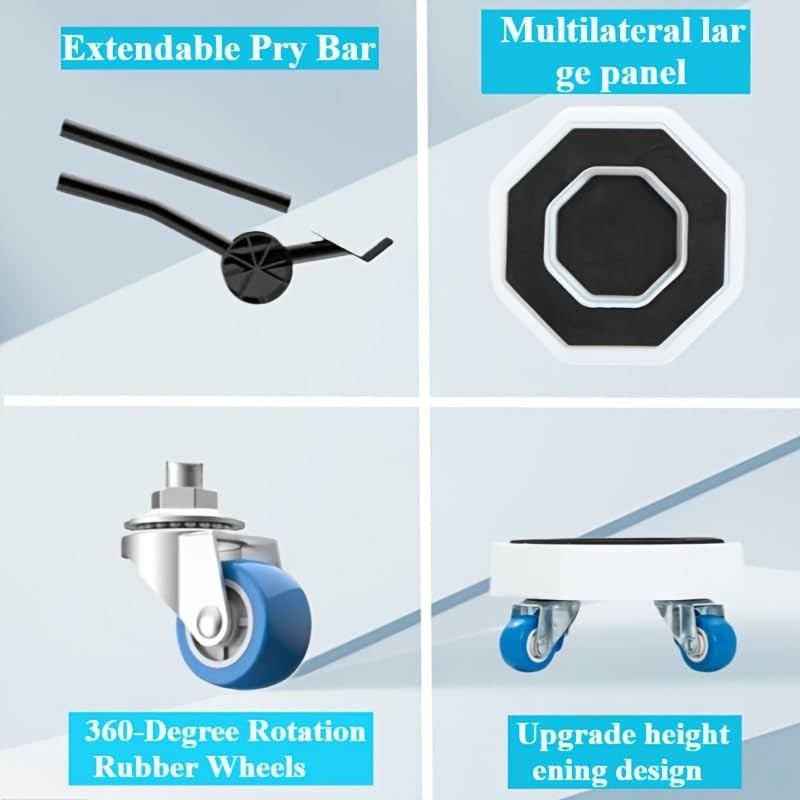Furniture Moving Kit with 360° Rotating Wheels, Heavy Duty Furniture