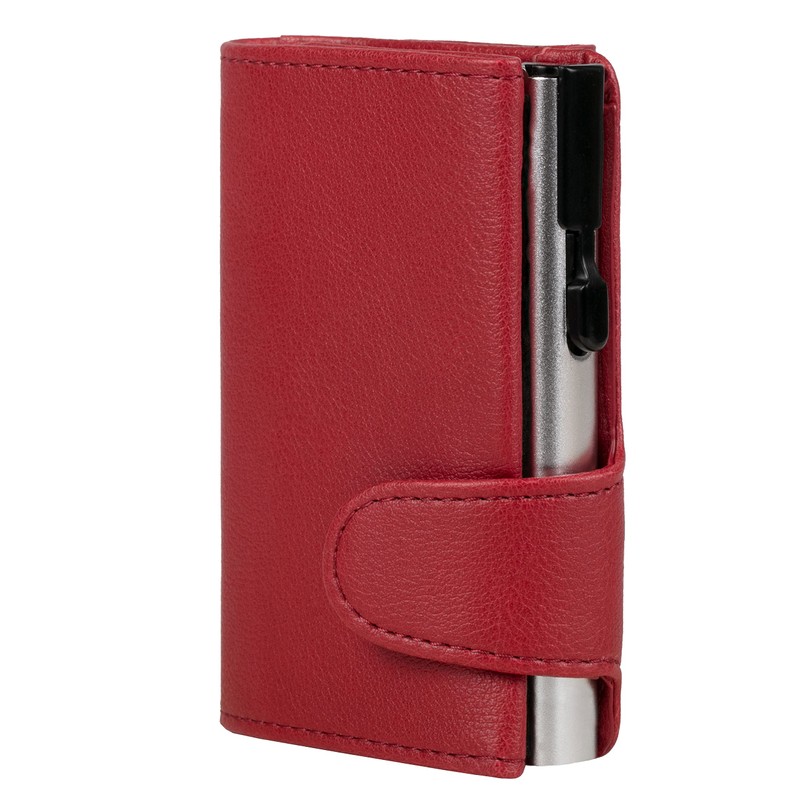 ClickSafe Unisex Coin Purse Travel Accessory Wallet, red