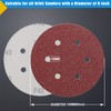 STEBRUAM 150mm Sanding Discs 80 Grits 50PCS,Hook and Loop Sandpaper