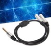 1/4 Inch Stereo Splitter Y Cable Aluminum Alloy Shell 6.35mm