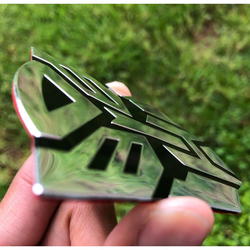 (2 PACK) ALUMINUM Transformers Autobots Optimus Prime Car Sticker Decal