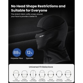 ILM ILM Motorcycle Balaclava Face Mask for Ski Snowboard Cycling Working Men Women Cold Weather Snow Mask