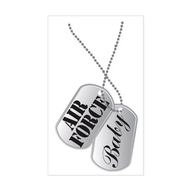 CafePress Air Force Baby Dog Tags Rectangle Bumper Sticker Car Decal