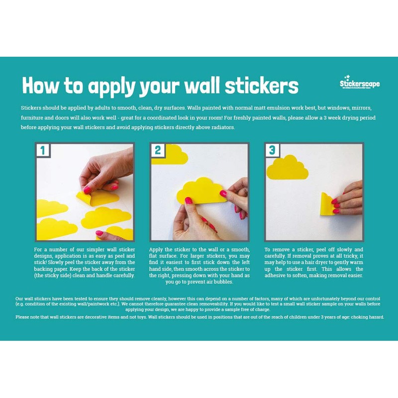Stickerscape Star Wall Stickers (Mixed - 1 Sheet - Soft