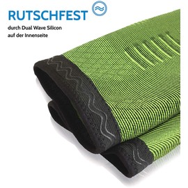 AGILE NOW® Knee Support Set of 2 Premium Stabilises & Protects Joints with Every Movement - Knee Bandage for Men and Women - Non-Slip & Breathable Knee Pads - for Any Sport (XXL, Green)