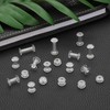PATIKIL M5*20mm Plastic Binding Post, 24 Sets Plastic Chicago Screws
