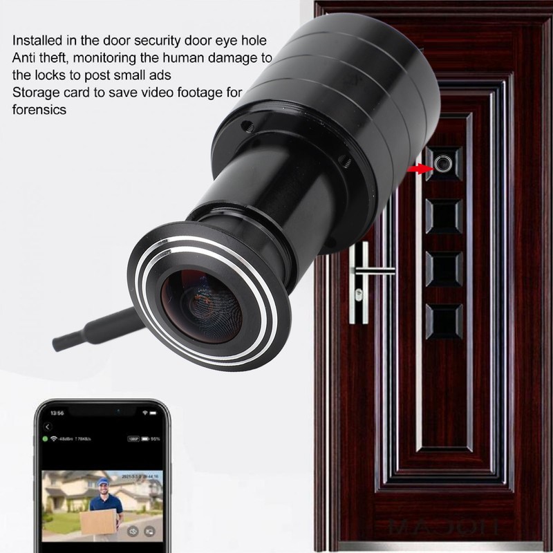 Door Peephole Camera Professional 180 Degree Wide Angle 1080P HD