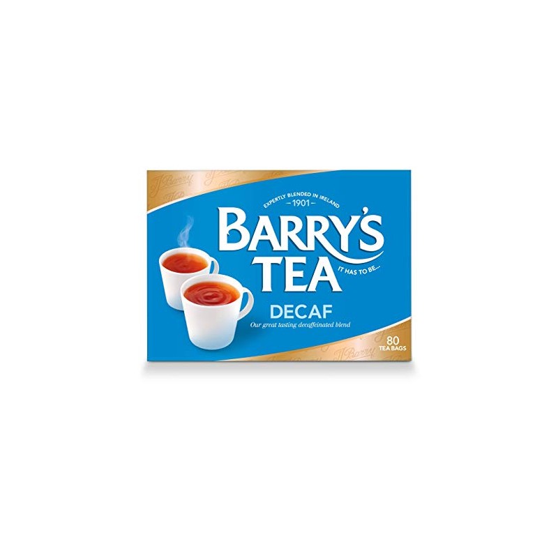 Barry's Tea Decaf Blend 80 Teabags (3 Pack), Fresh from